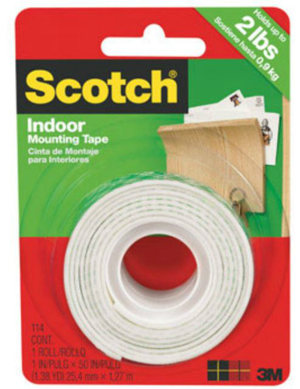 Scotch 114 Mounting Tape, 1" x 50"