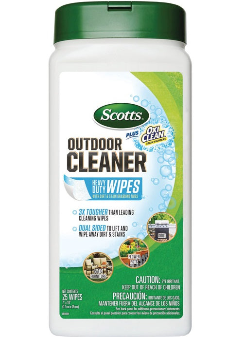 Scotts 51601 Plus Oxi Clean Outdoor Furniture Cleaner Wipes, 25 Count