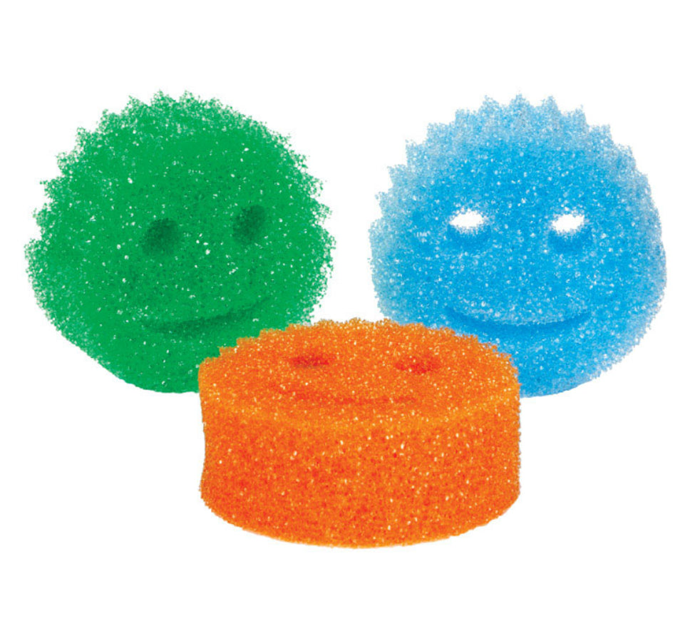 Scrub Daddy SDC3PK Multi-Colored Sponges, Set Of 3