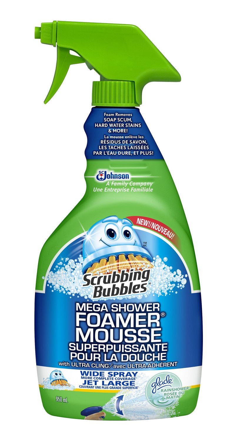 Scrubbing Bubbles 71016 Mega Shower Foamer With Ultra Cling Trigger, 32 Oz.
