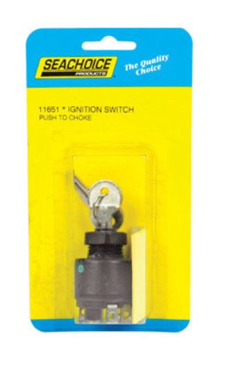 Seachoice 11651 Ignition Switch, 2-7/64"x1-29/64", 20 Amp