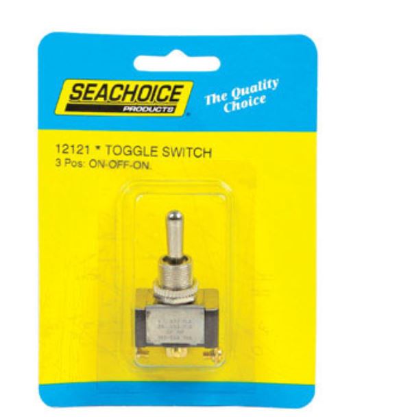 Seachoice 12121 Toggle Switch, 15/32", 12 V