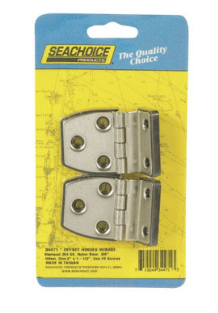 Seachoice 34471 Offset Hinges With Base, 2"x1-1/2"