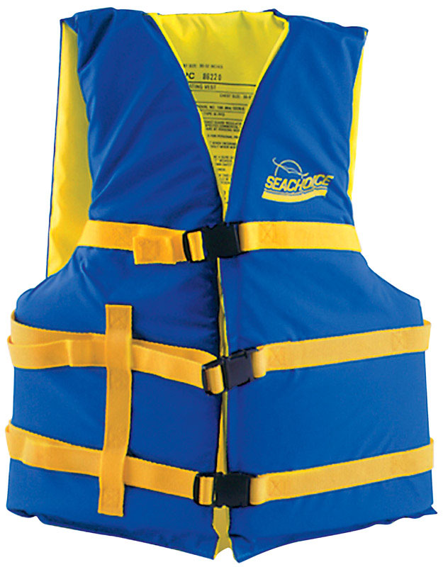 Seachoice 86220 Universal Boating Vest, Blue & Yellow