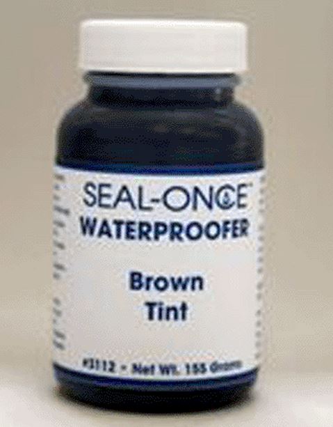Seal-Once 3112 Brown Waterproofer Tint, 4 Oz.