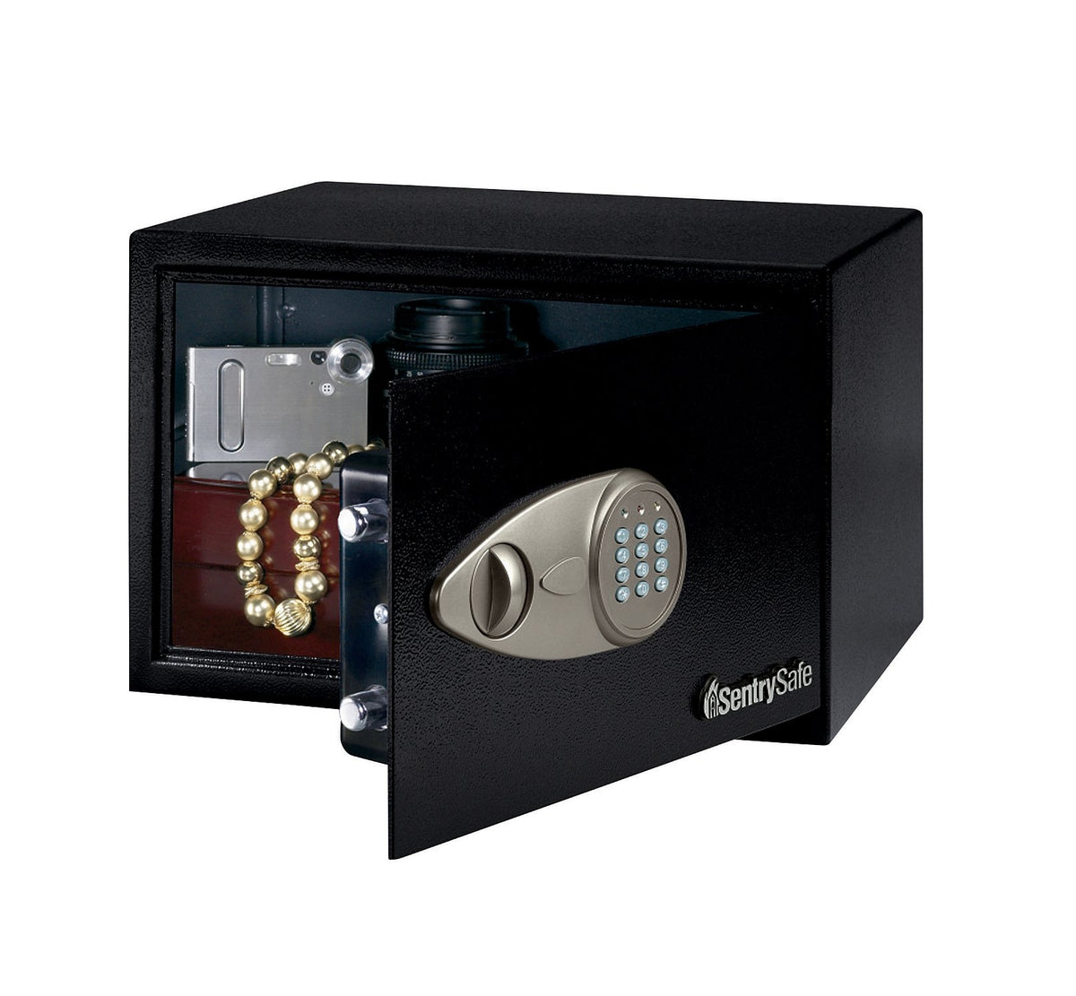 Sentry Safes X055 Security Safe, 8-1/2"x13-5/8"x8-5/8", Black