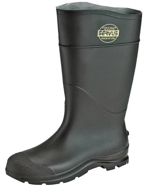 Servus 18821-13 Non-Insulated Knee Boot, NO 13, Black