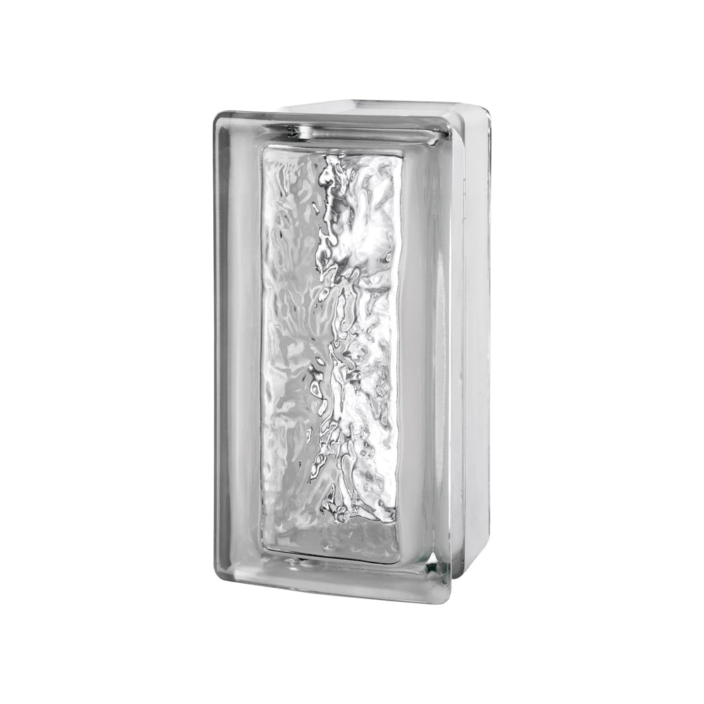 Seves 123211 Cortina AllBend Glass Block, 4" D x 8" H x 4" W