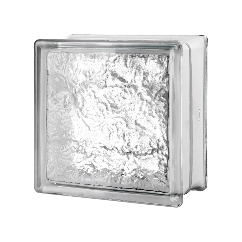 Seves 123220 Cortina Glass Block, 4" D x 8" H x 8" W