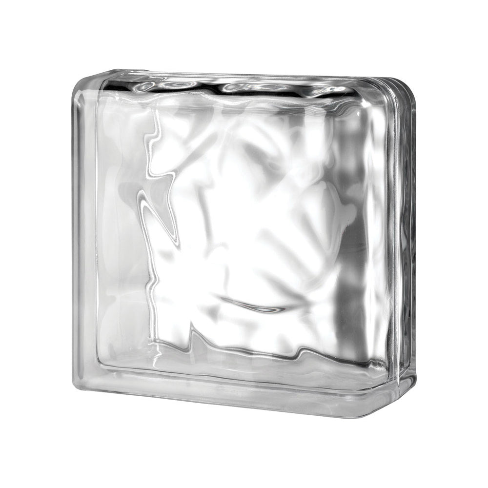 Seves 123602 Nubio Double End Glass Block, 4" D x 8" H x 8" W
