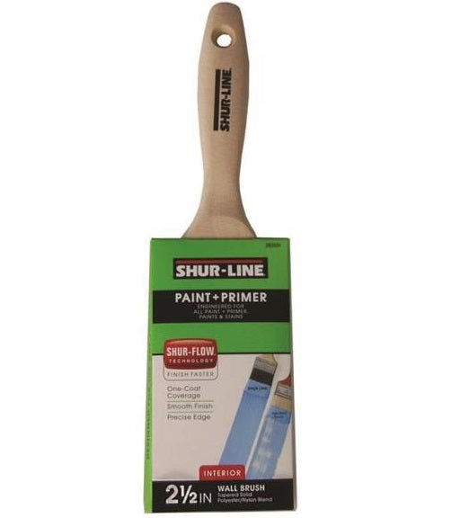 Shur-Line 2002024 Premium Paint + Primer Flat Beaver Brush, 2-1/2"