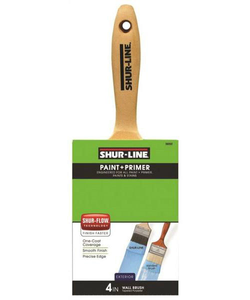 Shur-Line 2002032 Exterior Flat Wall Brush, 4"