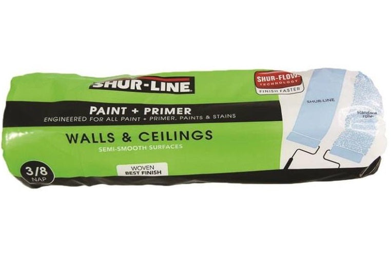 Shur-Line 2002138 Paint Roller Cover, Woven, 9" Length, 3/8" Nap