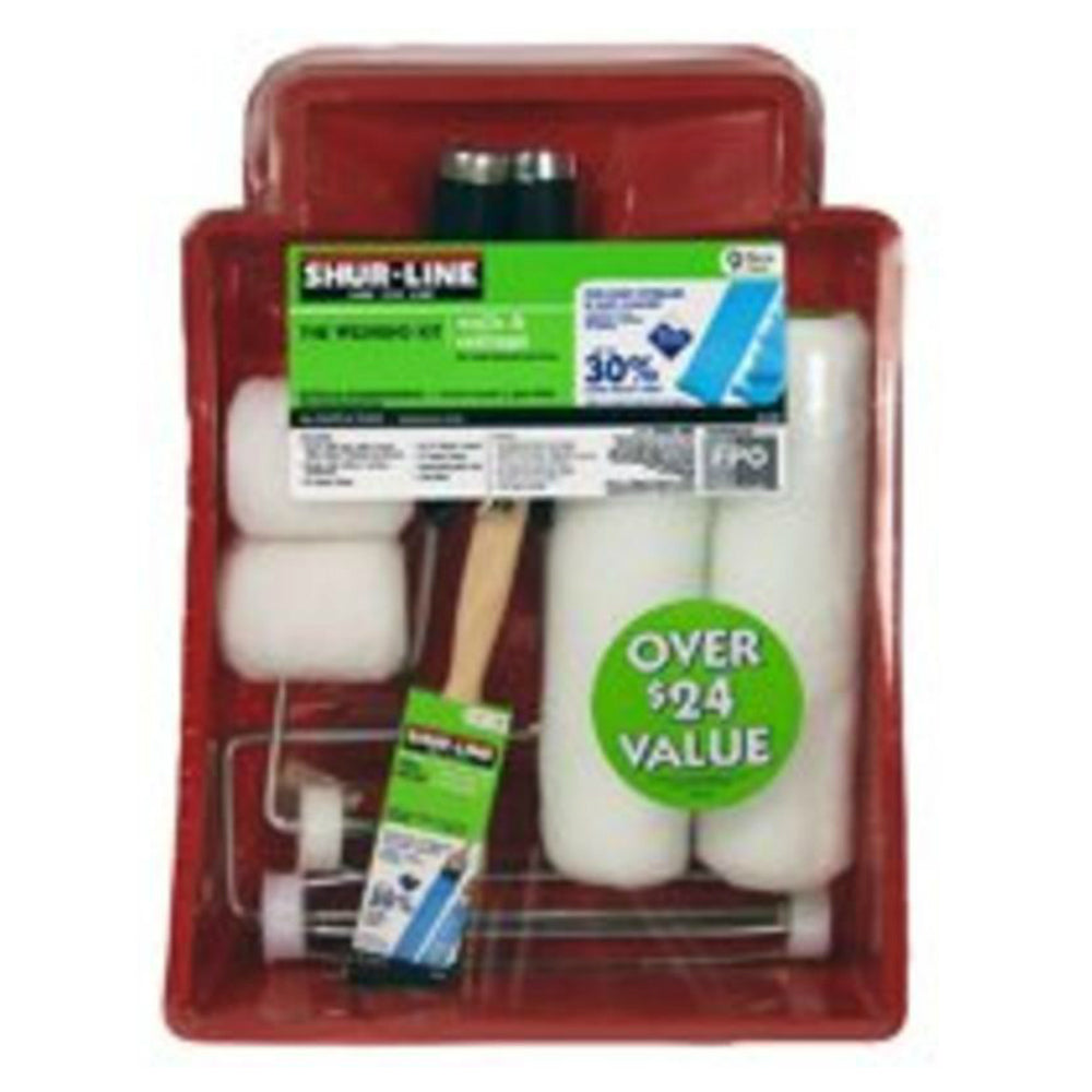 Shur-Line 8105RF Paint Roller Tray Set,, 9 Piece, Plastic