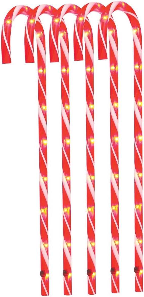 Sienna E64H411R Candy Cane Pathway Markers, 26" Tall