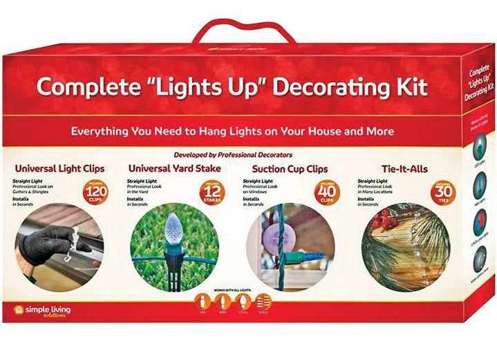 Simple Living Solutions 713520 Complete Lights Up Christmas Decorating Kit