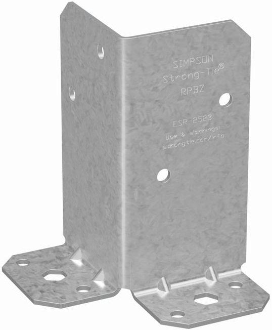 Buy retrofit zmax galvanized steel post base - Online store for building material & supplies, fence brackets in USA, on sale, low price, discount deals, coupon code