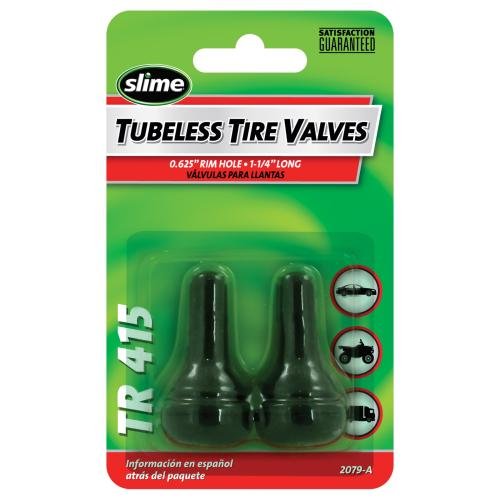 Slime 20161/2079-A Tubeless Tire Valve, Rubber, 1-1/4"