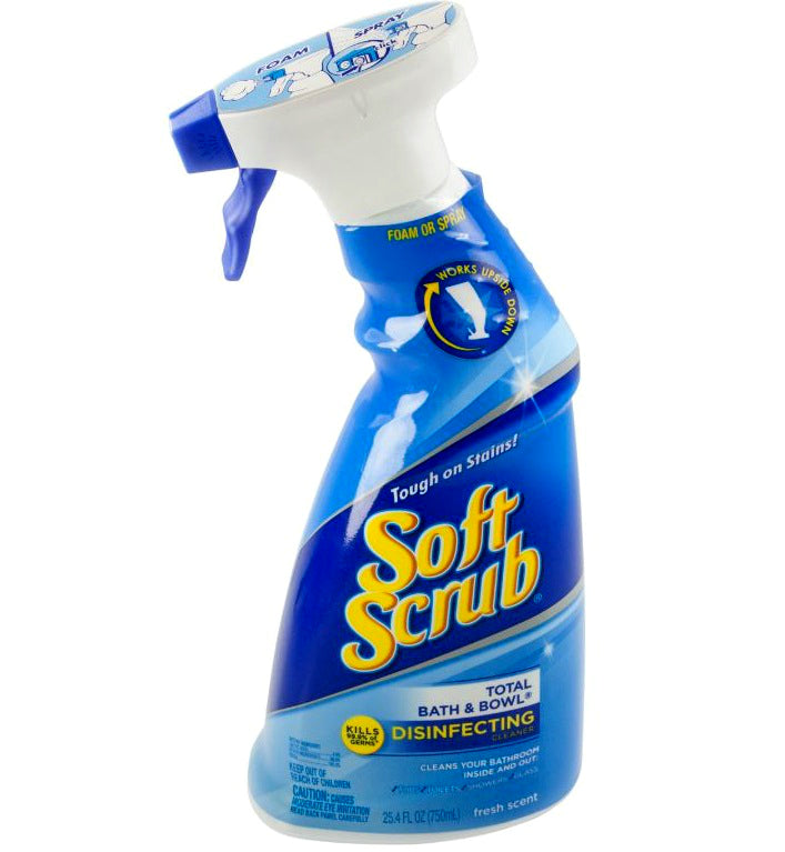 Soft Scrub 1360271 Disinfecting Total Bath & Bowl Cleaner, 25.4 Oz.