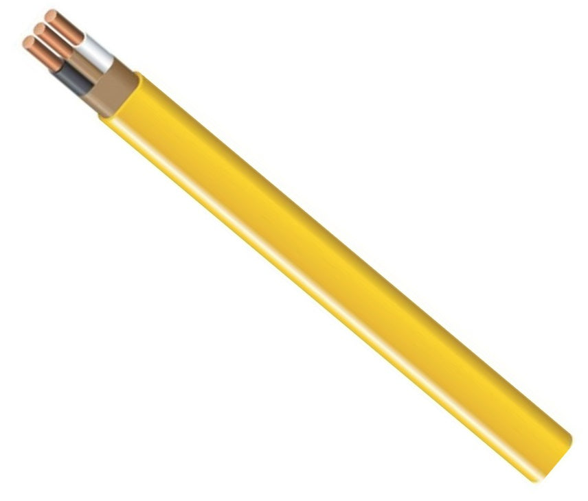 Southwire 28828228 Non-Metallic Building Wire, 12/2-Nmwg, 100', Yellow