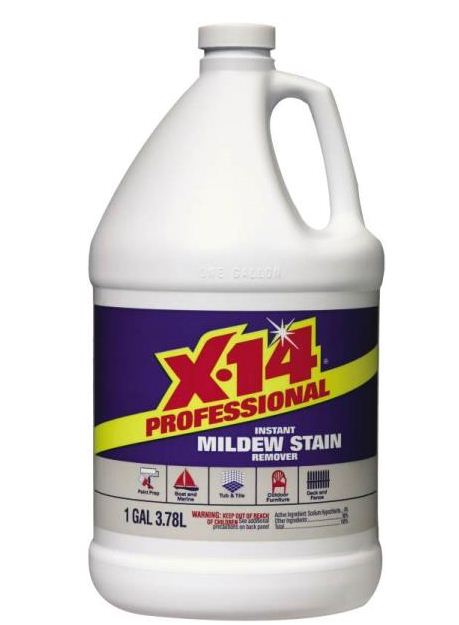 X-14 260240 Instant Mildew Stain Remover, 1 Gallon