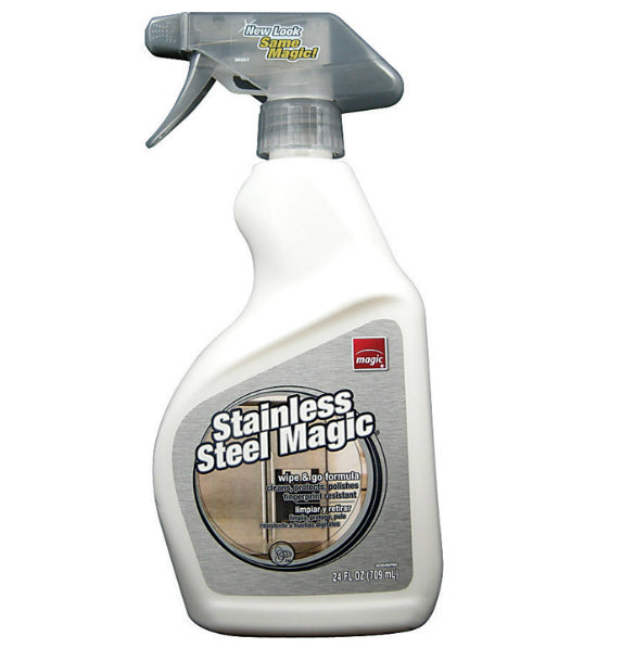 Magic 3057 Stainless Steel Cleaner, Trigger spray, 24 Oz
