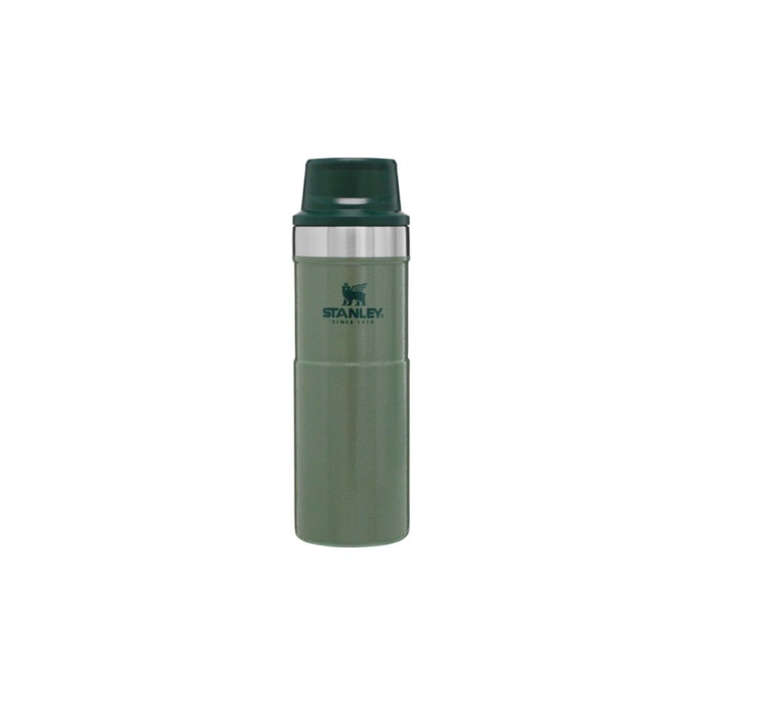 Stanley 10-06439-026 Classic Trigger-Action Travel Mug, Hammertone Green, 16 Oz