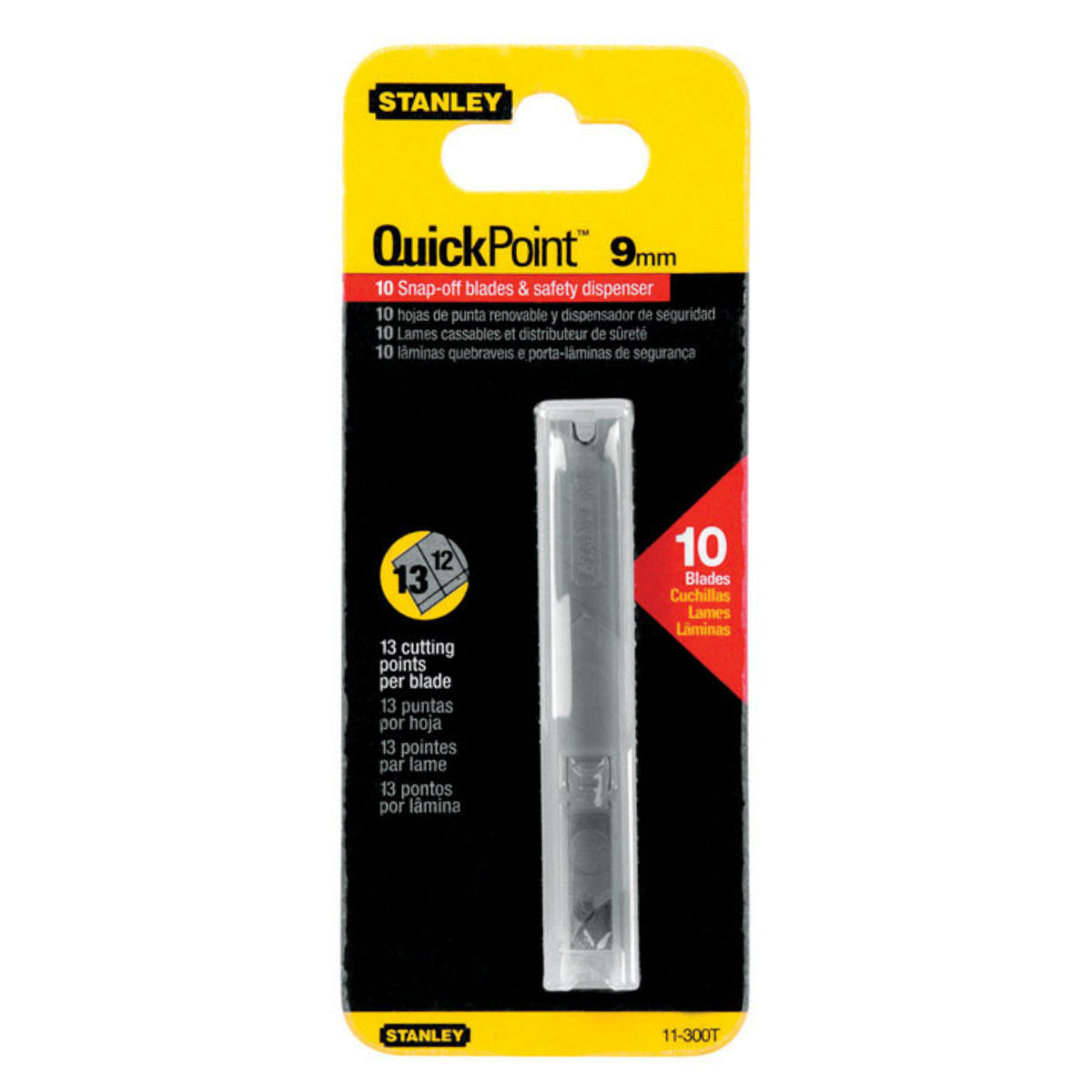 Stanley 11-300 Quick Point Replacement Snap Blades, Silver, 3 Count