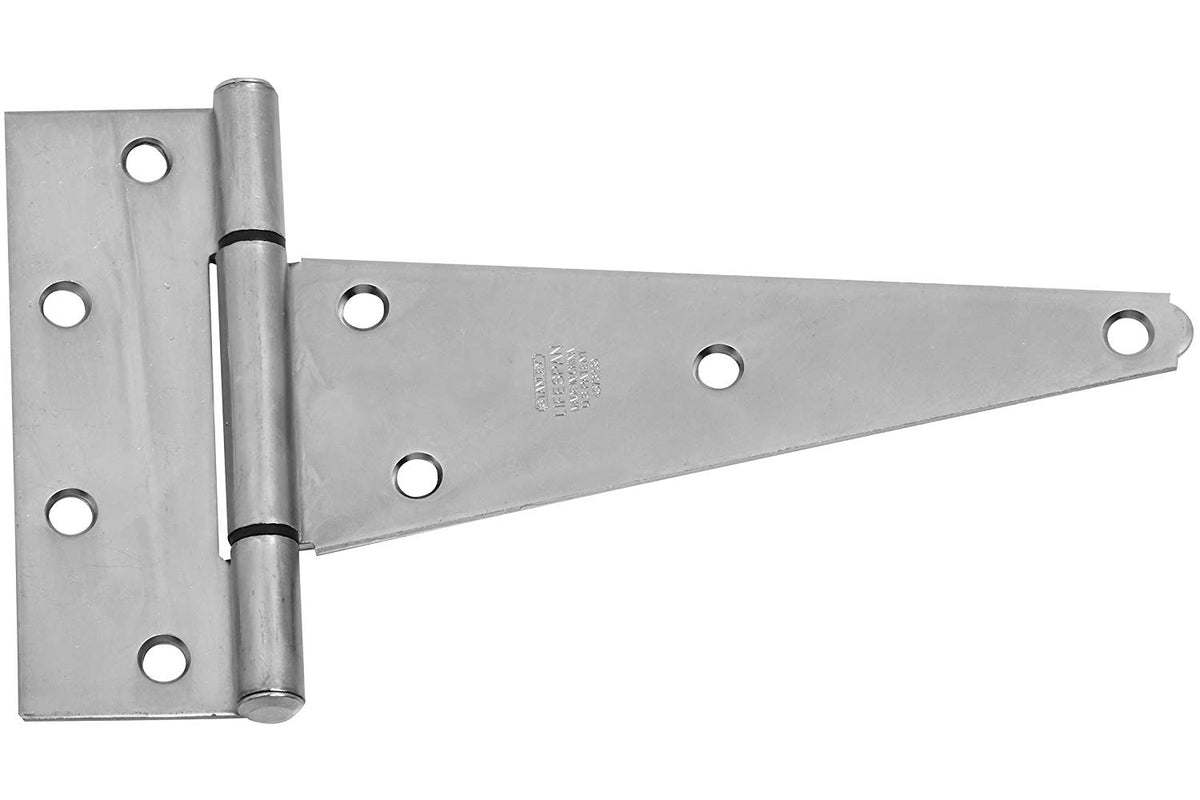 Stanley 14-5160700 Heavy Steel T-Hinge, Zinc Plated, 8"