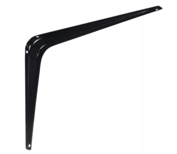 Stanley 218-917 Shelf Bracket Gloss, Black Coated, 211BC, 6 x 8