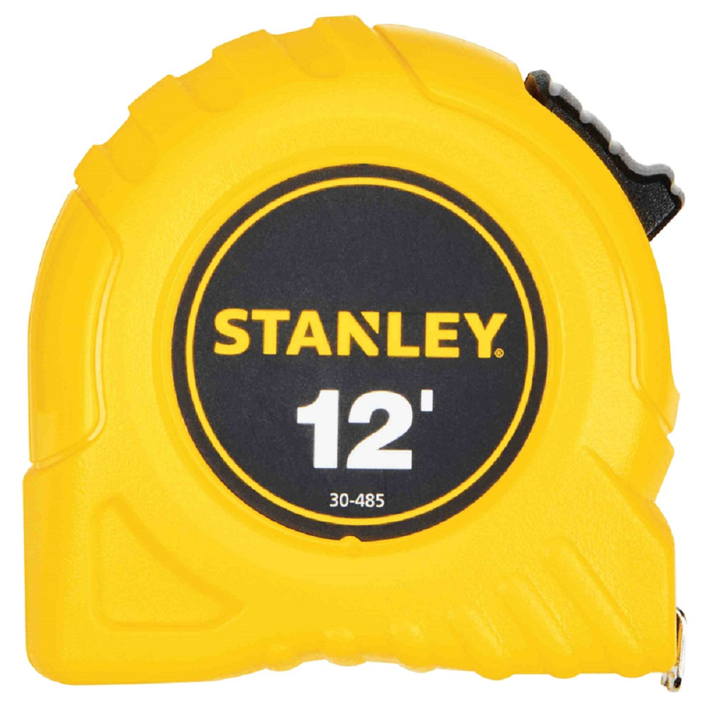 Stanley 30-485 Tape Measure, Yellow, 12 ft. L X 0.5 inch