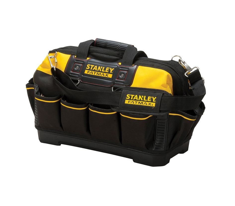Stanley 518150M FatMax Open Mouth Tool Bag, Black, 18"