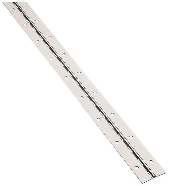 Stanley 701470 Hardware Continuous Hinge, Bright Nickel, 1.5" x 30"