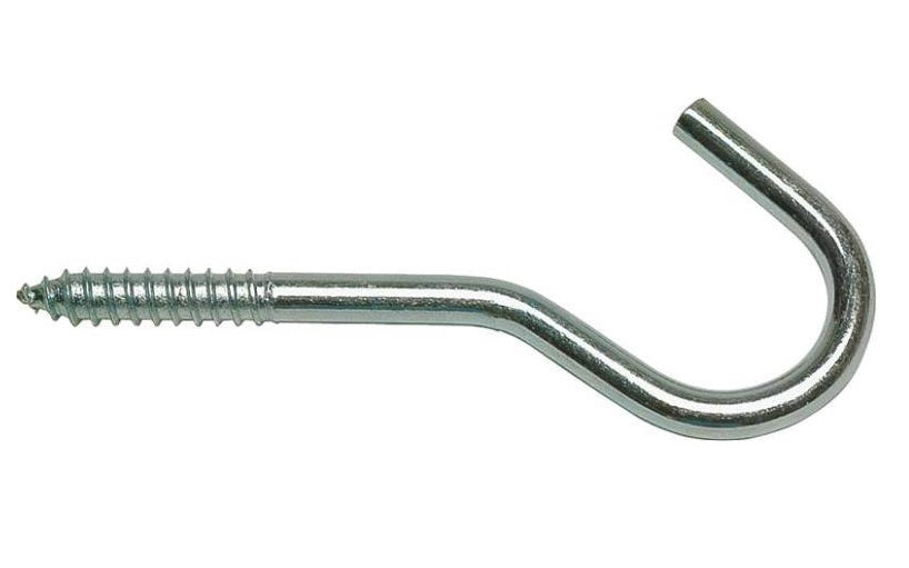 Stanley 75-2560 Round Screw Hook, Zinc Plated, 1.5"