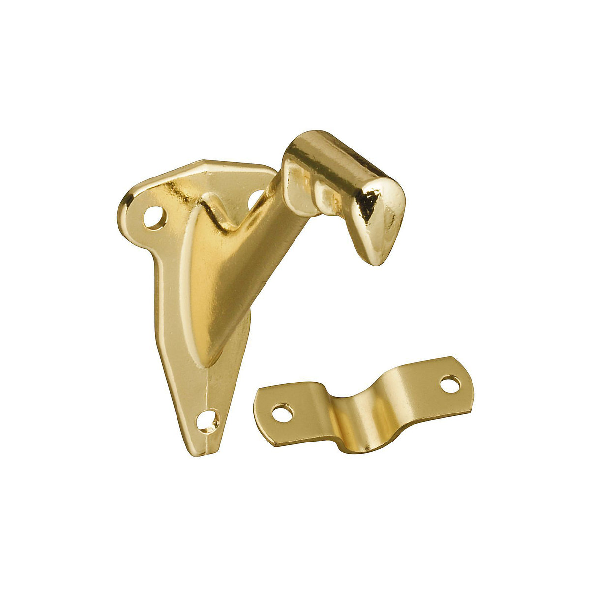 Stanley 830131 Handrail Bracket, Polished Brass