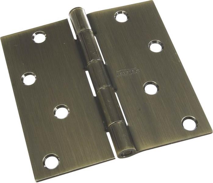 Stanley 830177 Residential Door Hinges, Antique Brass