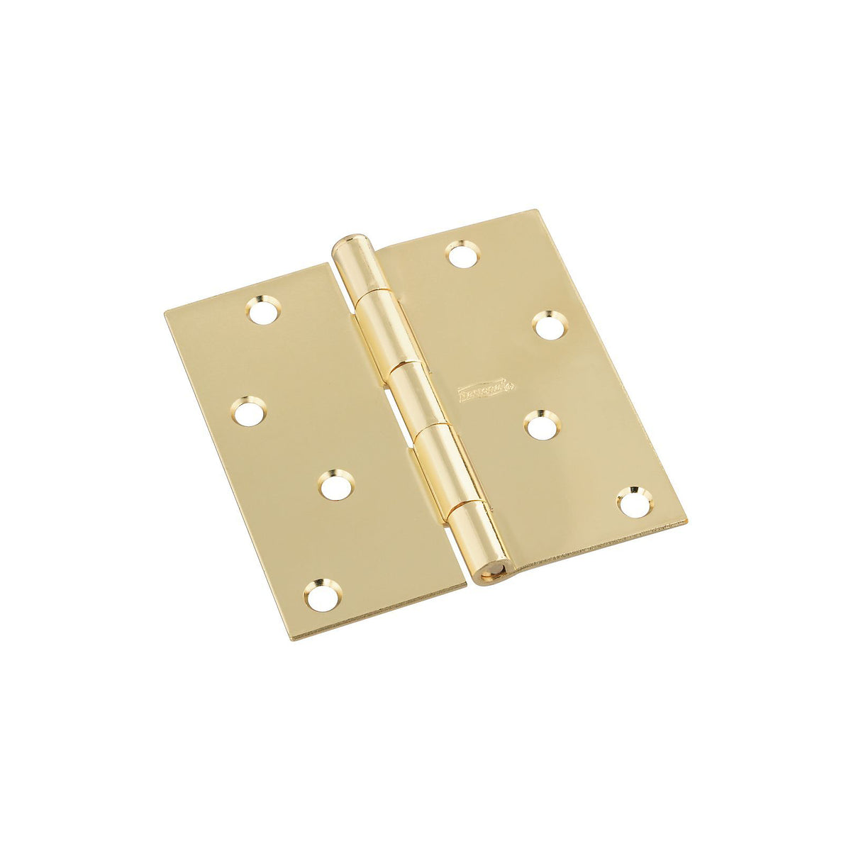 Stanley 830213 Polished Brass Door Hinge, 4"