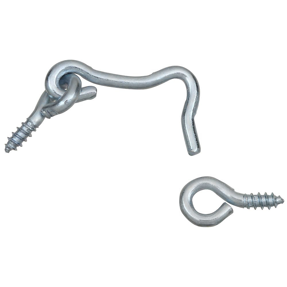 Stanley Hardware 750400 (CD8440) Hooks & Eyes, Zinc Plated, 1", 3/CD