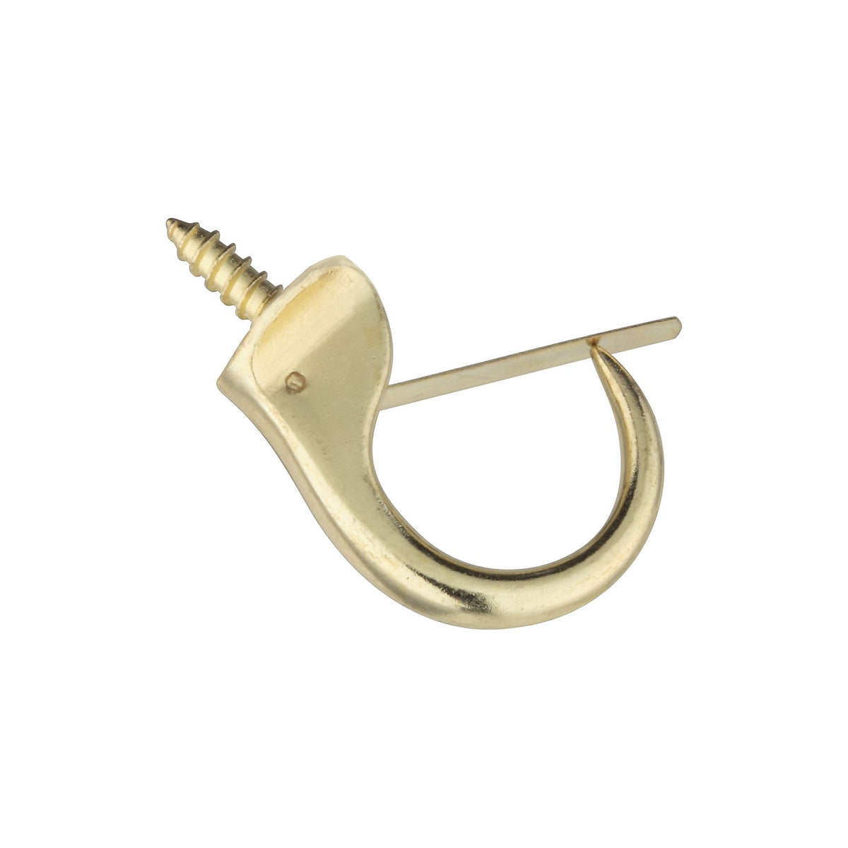 Stanley Hardware 752976 Safety Cup Hooks, 1-1/4", Bright Brass