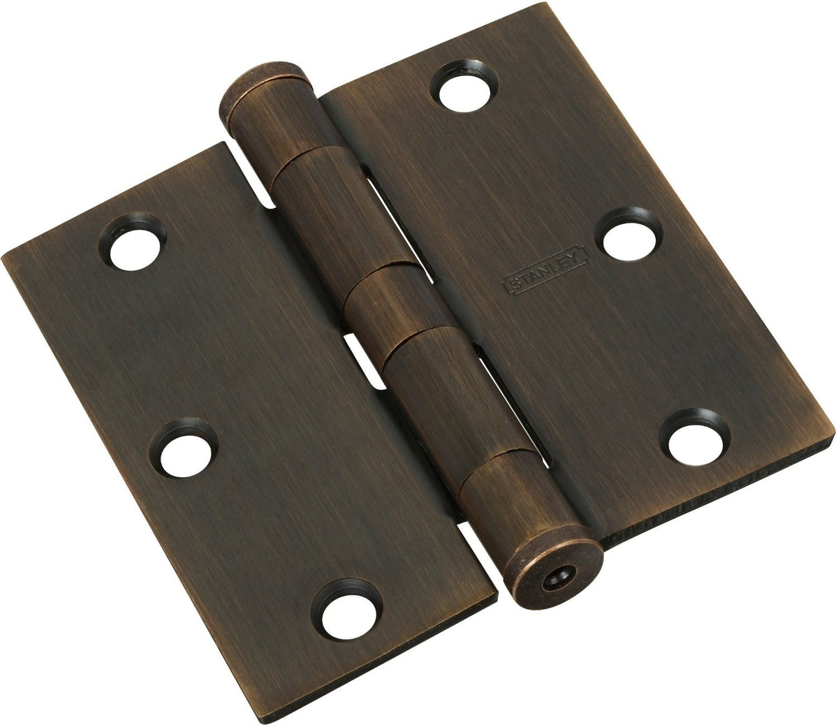 Stanley Hardware S820-514 Square Corner Door Hinge, 3-1/2", Antique Bronze