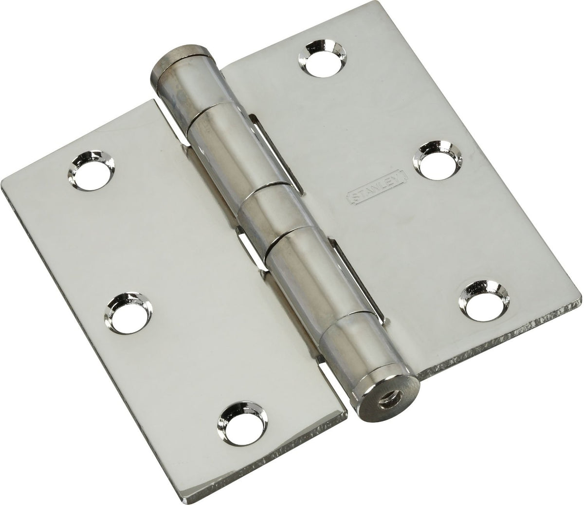 Stanley Hardware S820-522 Square Corner Door Hinge, 3-1/2", Bright Chrome