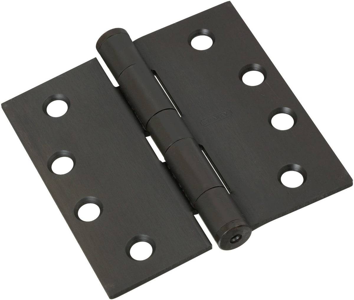 Stanley Hardware S820-571 Square Corner Door Hinge, 4", Oil Rubbed Bronze