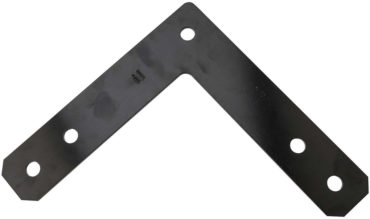 Stanley N266-475 Corner Plate, 12" x 2-1/2" x 3/16", Black