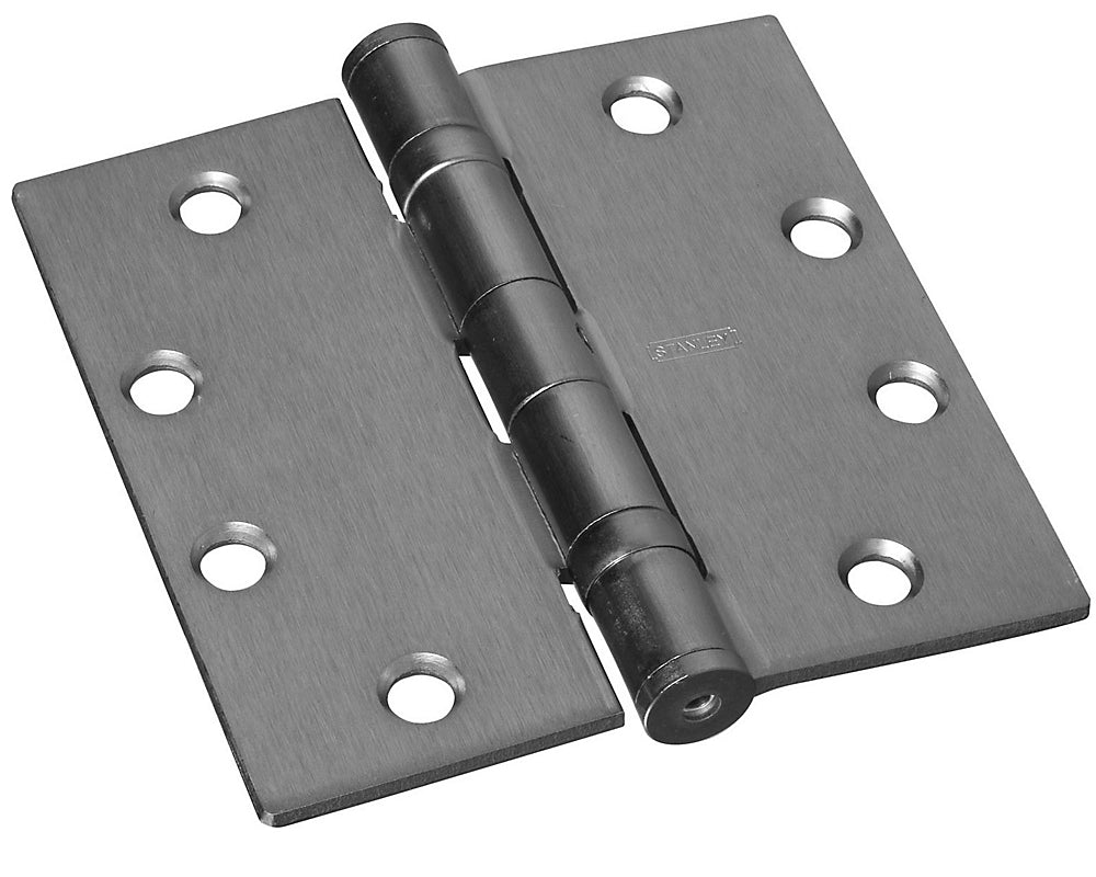 Stanley S060-003 179 Ball-Bearing Door Hinges, 4-1/2", Satin Chrome