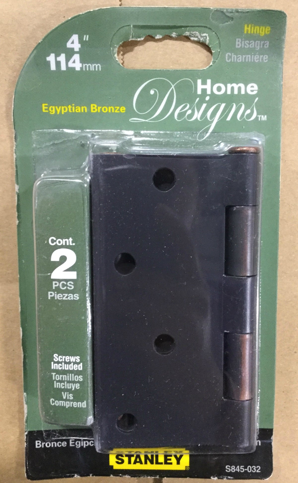 Stanley S845-032 V8028 Door Hinge, 4", Egyptian Bronze