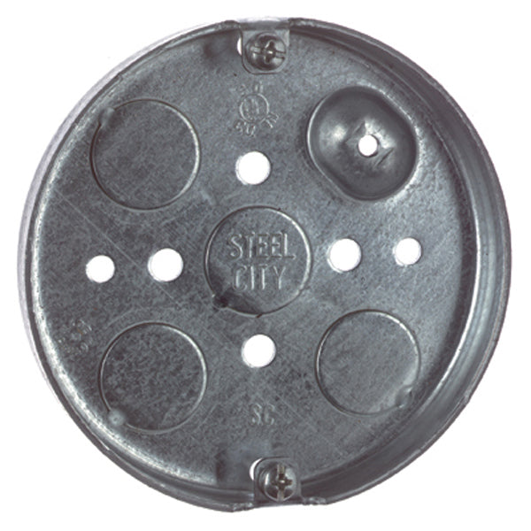 Round Pancake Ceiling Box, Steel, low price, hardware electrical