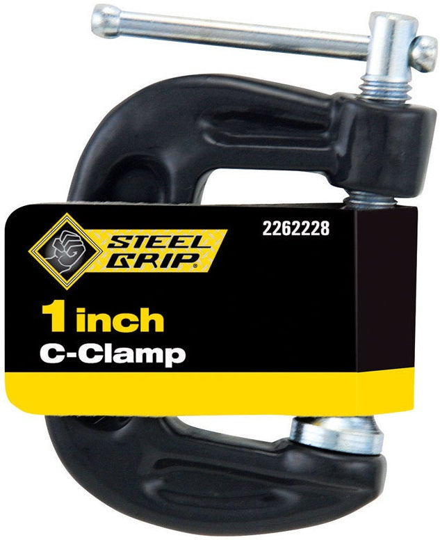 Steel Grip 2262228 Adjustable C-Clamp, Steel, 1"