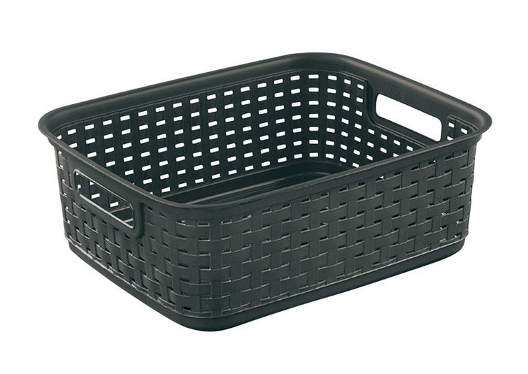 Sterilite 12726P06 Short Weave Basket, Brown, Plastic