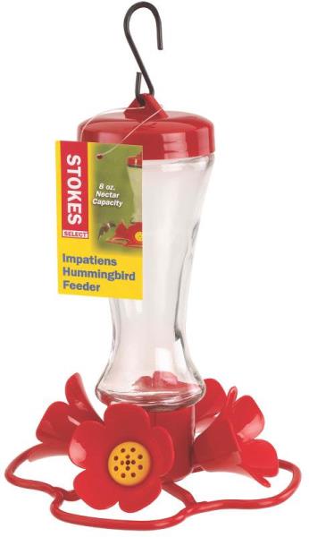 Stokes Select 38235 Impatiens Hummingbird Feeder, 8 Oz