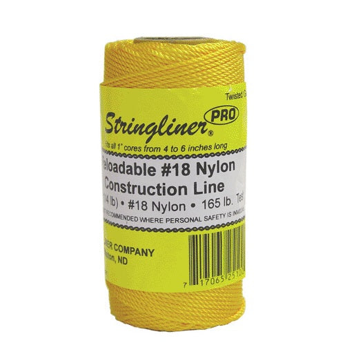 Stringliner 35100 Twisted Mason Line Reel Refill, Gold, 270'